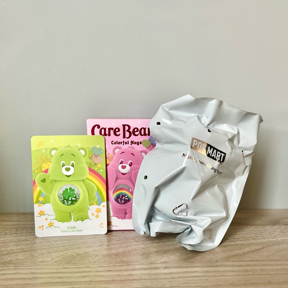 Pop Mart Care Bears Colorful Hugs Series Figures - Good Luck Bear - Picture 2 of 7